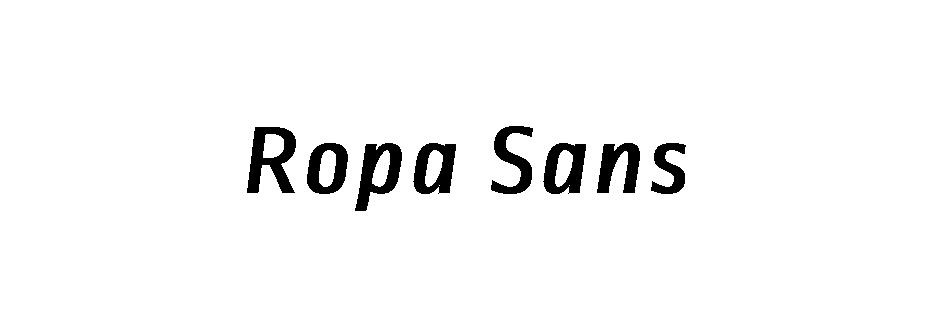 Ropa Sans字体
