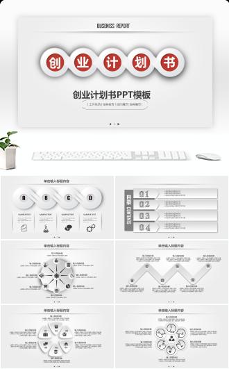 项目融资商业策划创业计划书PPT模板