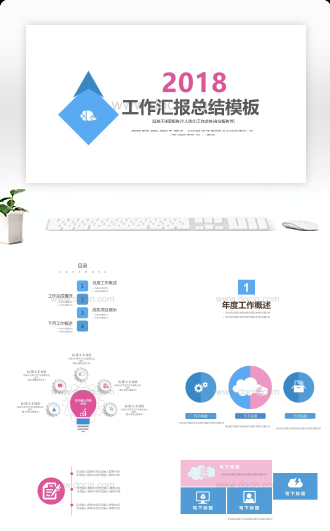 工作汇报总结会议报告PPT模板