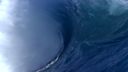 海浪蓬勃大气实拍视频背景