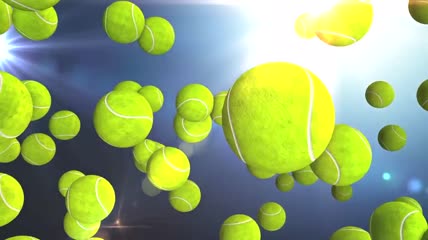 漂浮的网球