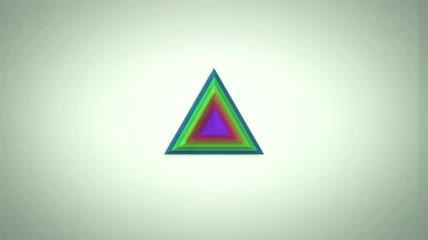 三维聚散的五彩三角