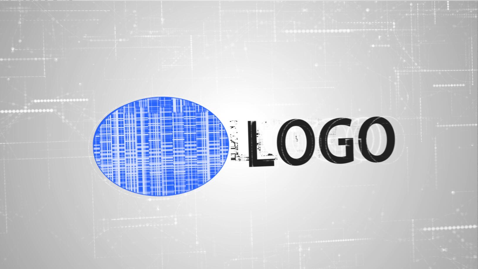3款科技LOGO展示简易数据汇报图文汇报