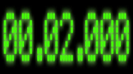 Vlog视频素材短视频剪辑数字计数器表示时间（带透明通道）