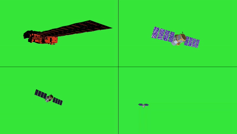 绿幕视频素材人造卫星