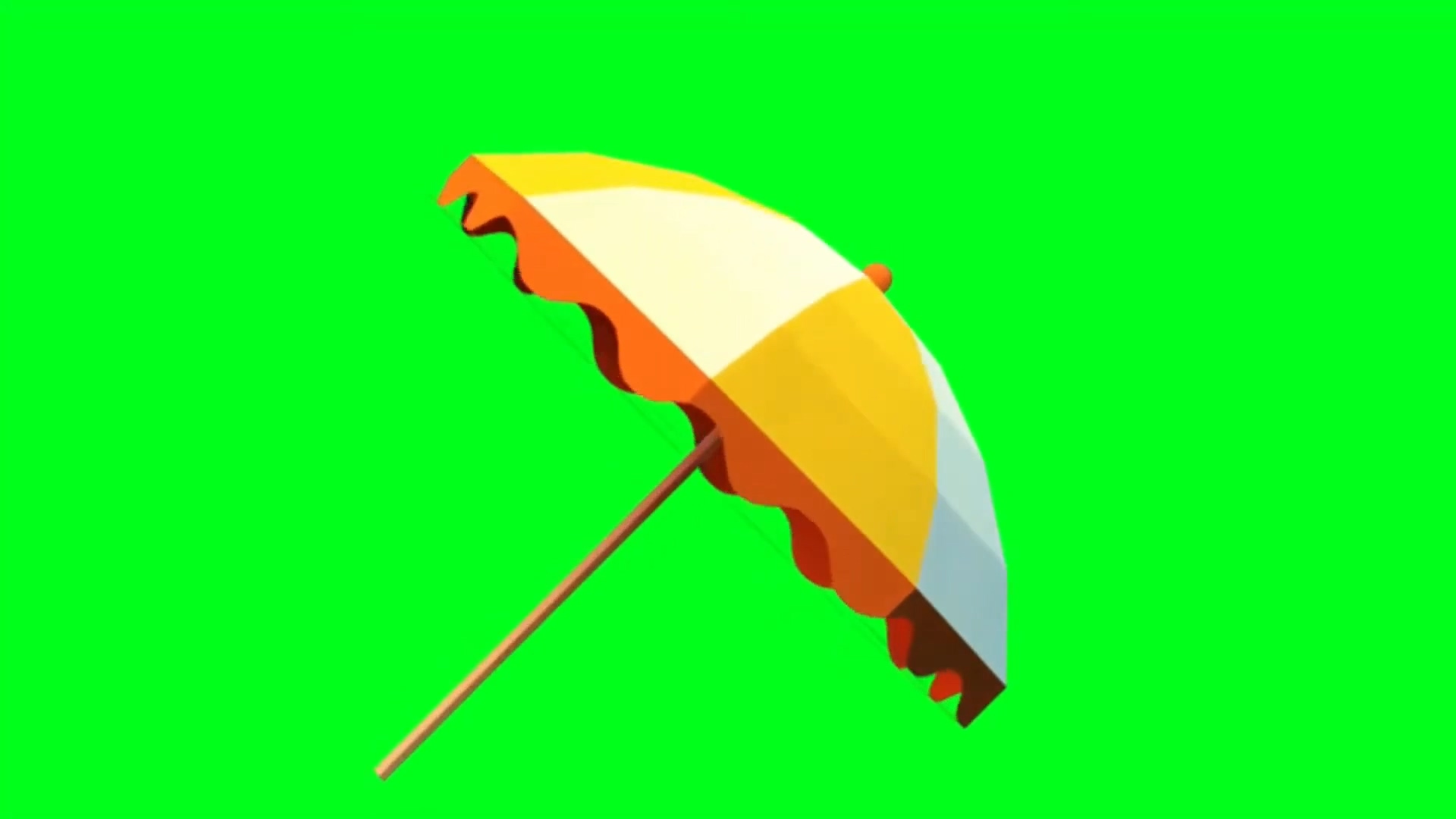 绿幕视频素材太阳伞
