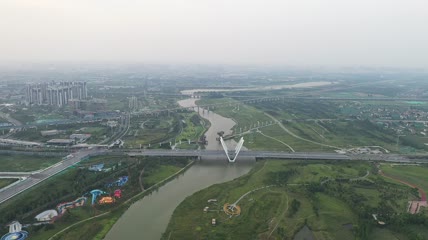 陕西西安咸阳沣河航拍2019年DJI_0113