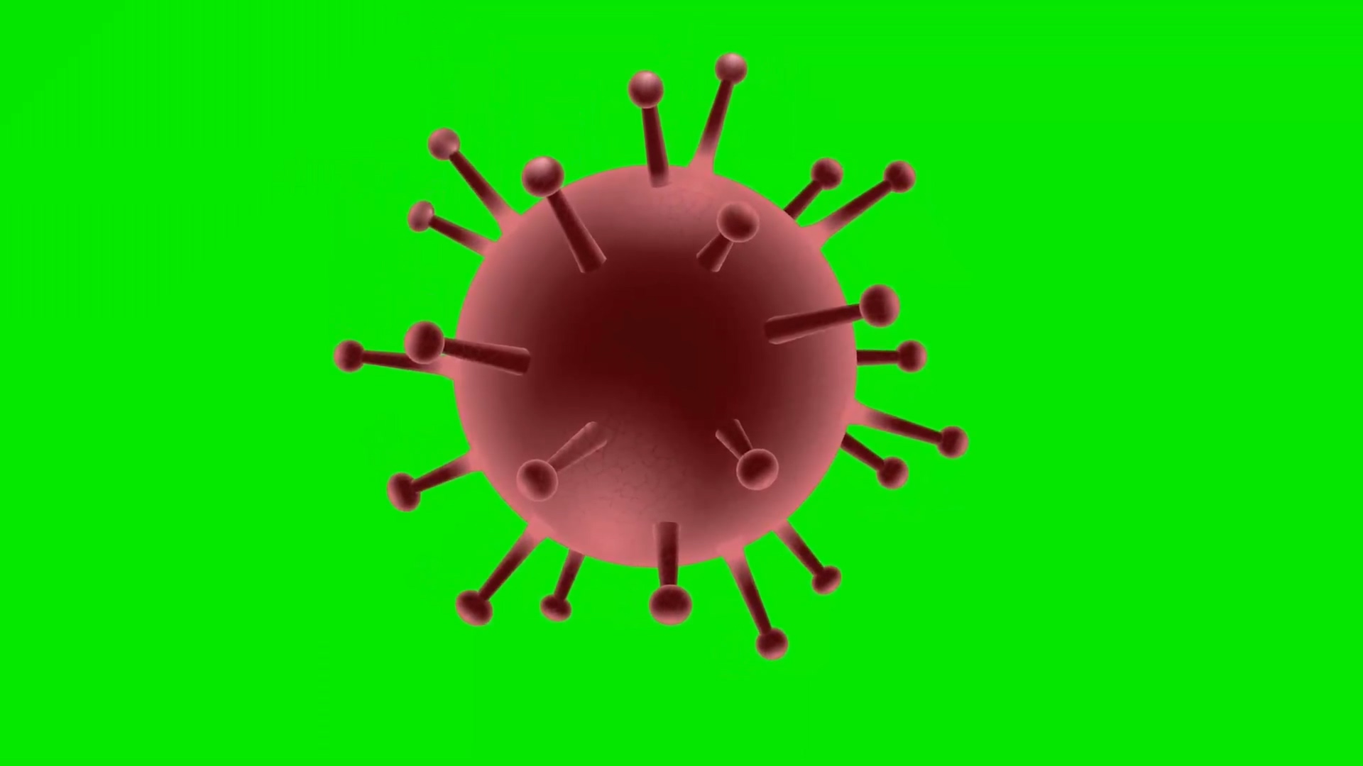 绿幕视频素材病毒