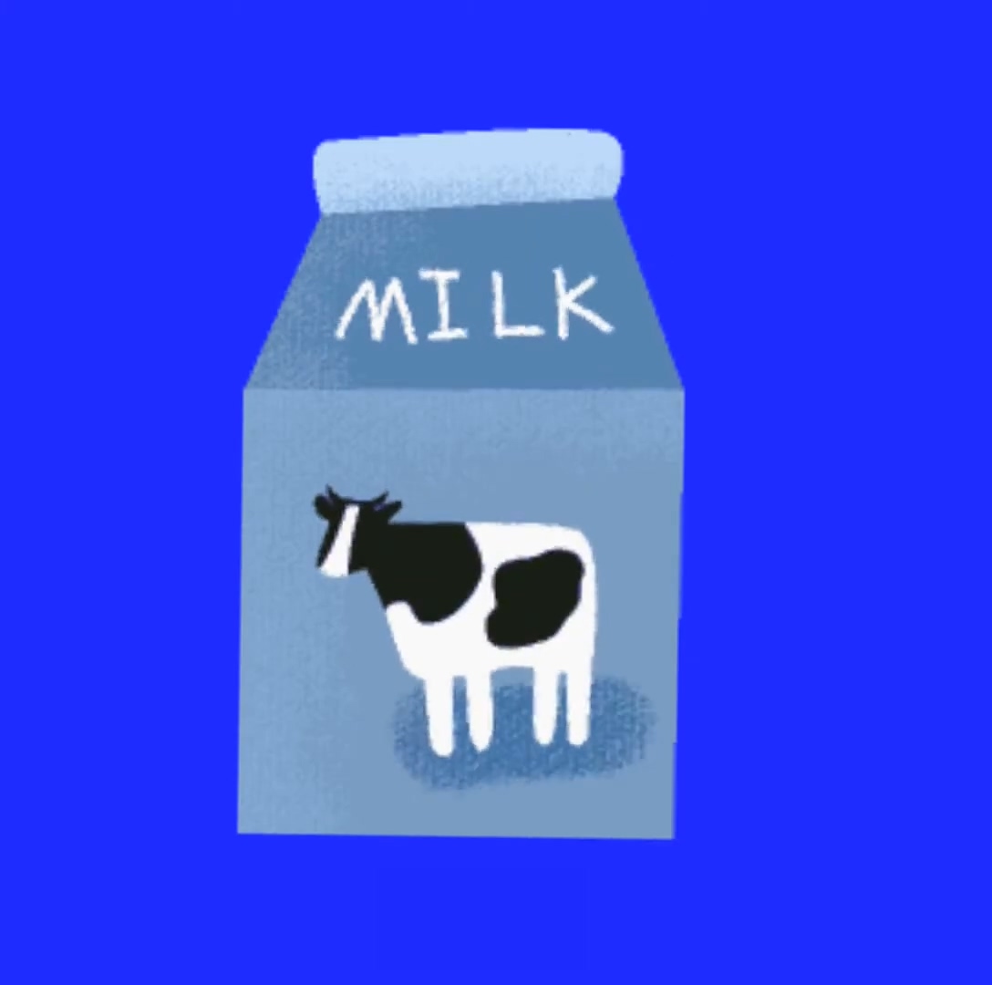 绿幕视频素材牛奶