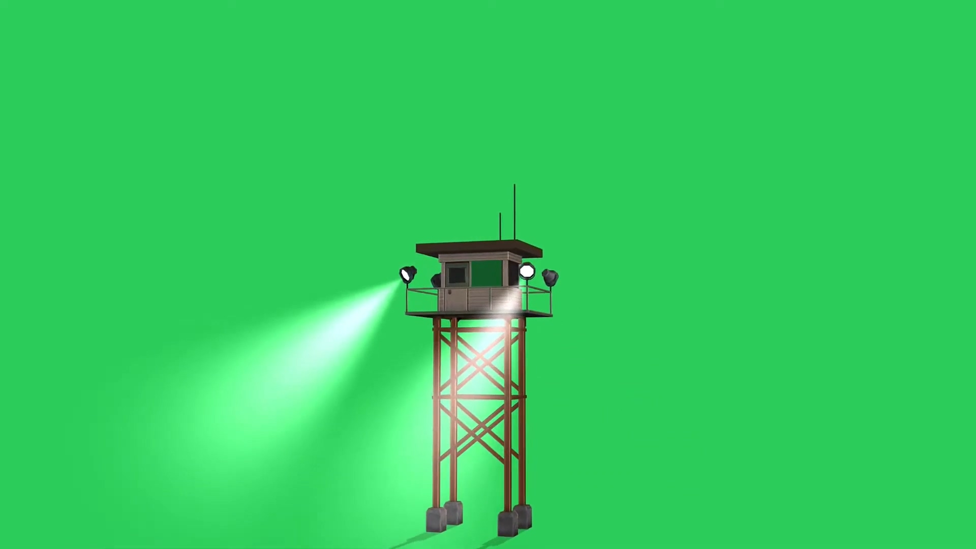 绿幕视频素材塔楼