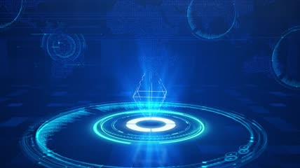 蓝色科技感结构组织框架4