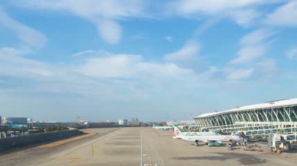 浦东机场延时摄影