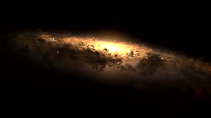 银河系 The Milky Way from Hubble高清视频素材