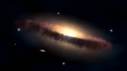 银河星系 3D Animation of a galaxy高清视频素材