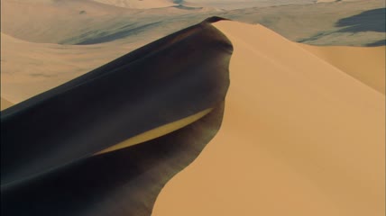 沙漠 沙丘 沙尘暴 风蚀 壮观景色沙漠镜头捕捉高清视频实拍 (3)