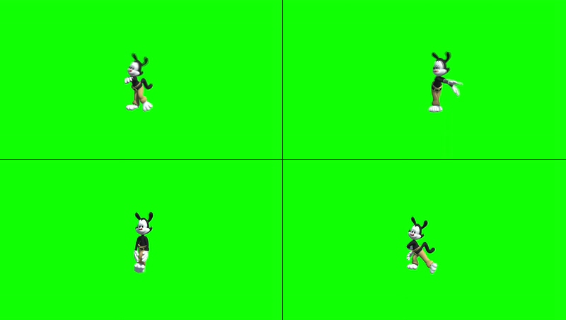 绿幕视频素材卡通老鼠