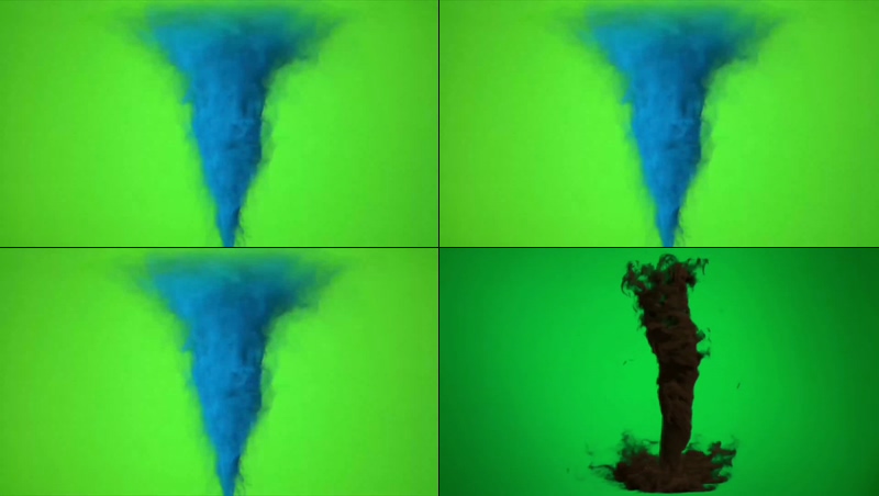 绿幕视频素材龙卷风