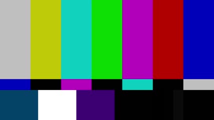 彩条电视节目停台没信号后期视频素材