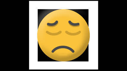 黄脸卡通表情难过
