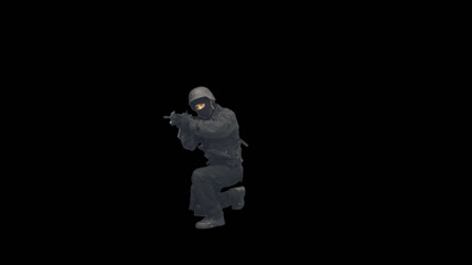 士兵射击动作