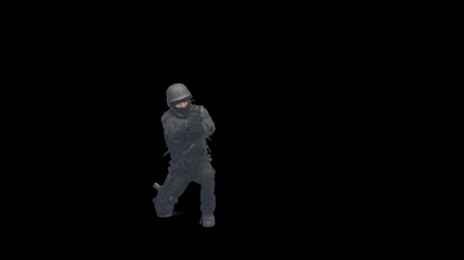 士兵射击动作
