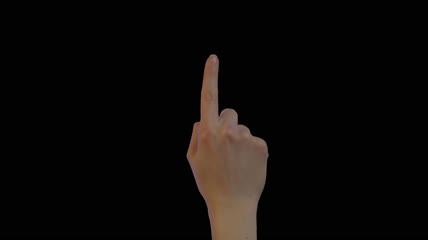 通道真实人手手势