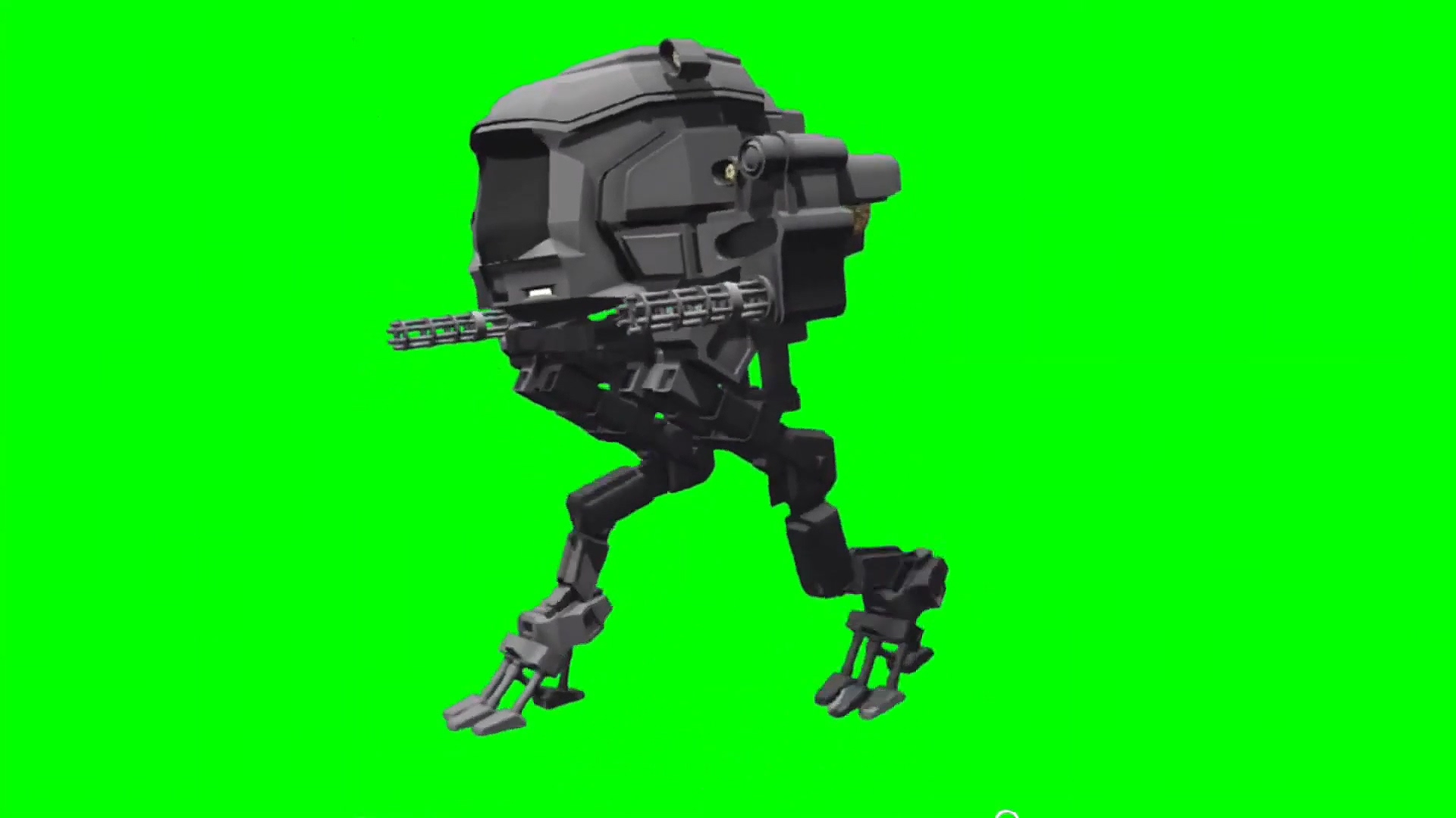 绿幕视频素材机器人