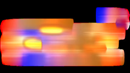 流动的彩色光条视频素材（带通道+蒙板）