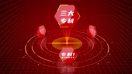 红色科技感结构板块分类图1