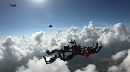 高空跳伞极限运动