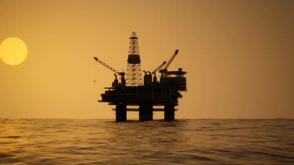 海上 油井  油田  石油