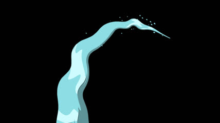 卡通水流 透明通道