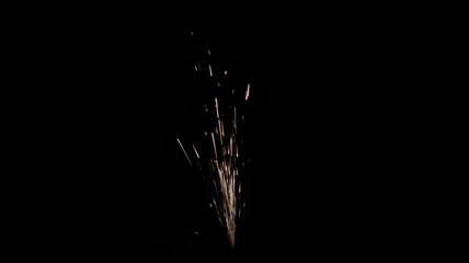 火花光束 烟花 火花四射 透明通道