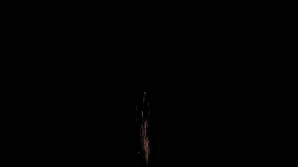 火花光束 烟花 火花四射 透明通道