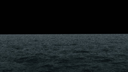 暗色大海水面波动 透明通道