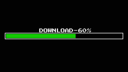 绿色Loading 下载进度条 透明通道