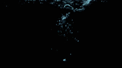 水泡上升 水花 透明通道