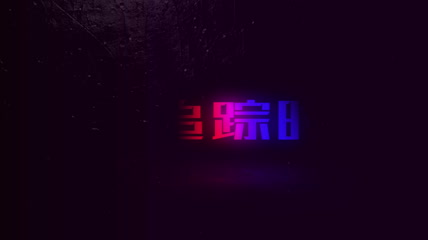 警匪电影类片头 霓虹文字