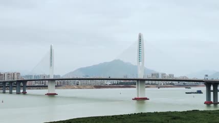 肇庆大桥江水风景