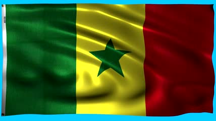 塞内加尔国旗绿屏抠像