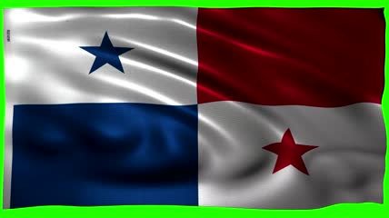 巴拿马国旗绿屏抠像