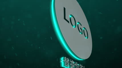 3D简约片头logo展示ae模板