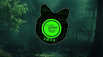圆环唯美音频波形图动感logo