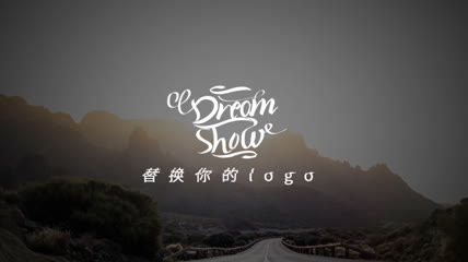 毛刺效果文字logo展示