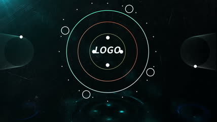 可视化音频片头文字logo展示