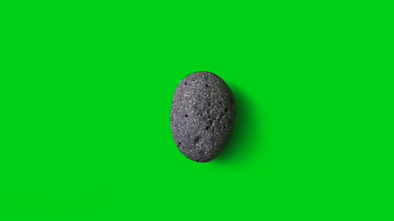 绿幕视频素材石头