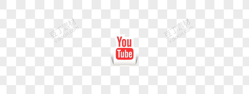 YouTube剪纸风格图标