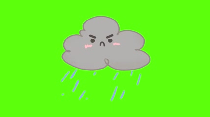 Vlog可爱天气预报表情动画抖音pr剪映动漫云朵 (1)