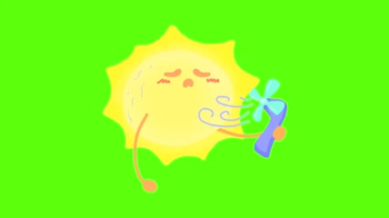 Vlog可爱天气预报表情动画抖音pr剪映动漫太阳 (7)