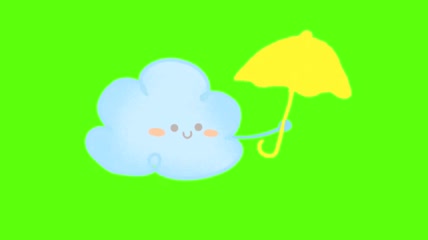Vlog可爱天气预报表情动画抖音pr剪映动漫云朵 (9)